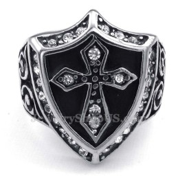 Bague Croix En Titane