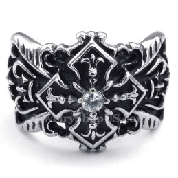 Bague Croix En Titane