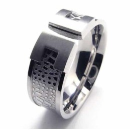 Bague En Titane De 8 Mm Pour Homme