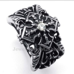 Bague Croix En Titane