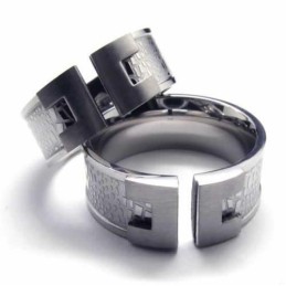 Bague En Titane De 8 Mm Pour Homme
