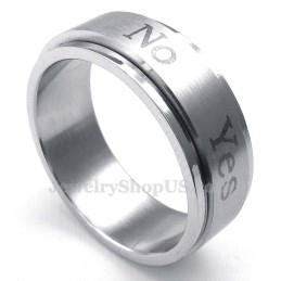 Oui Nonbague En Titane (Peut Être Tournée)