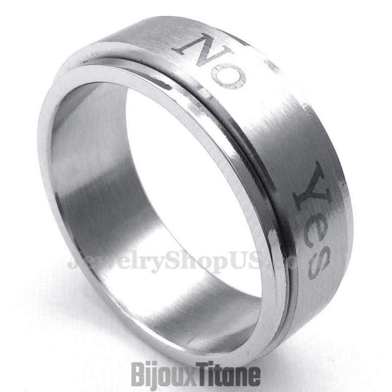 Oui Nonbague En Titane (Peut Être Tournée)
