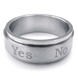 Oui Nonbague En Titane (Peut Être Tournée)
