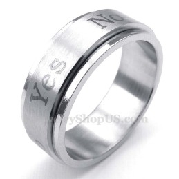 Oui Nonbague En Titane (Peut Être Tournée)