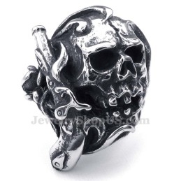 Bague Crâne En Titane