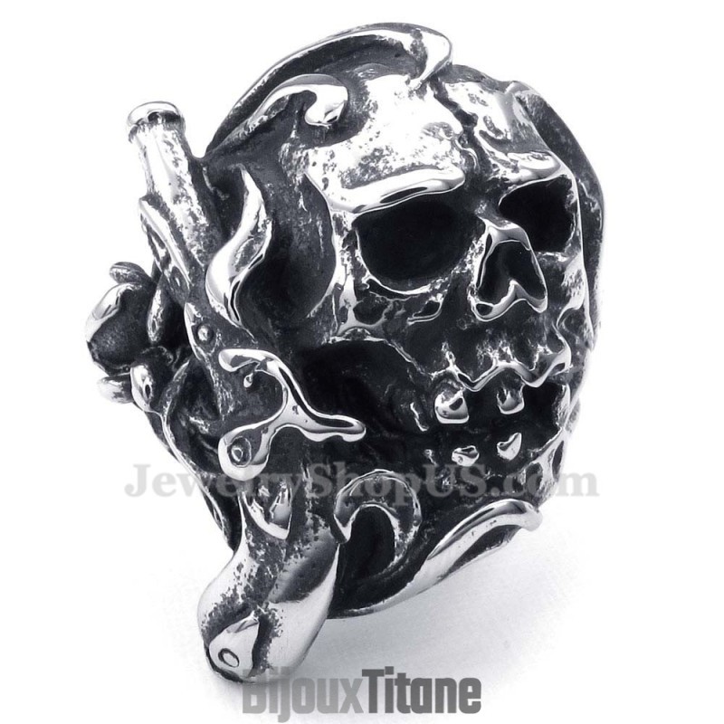 Bague Crâne En Titane Bague Crâne En Titane