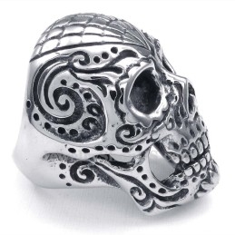 Bague Crâne En Titane