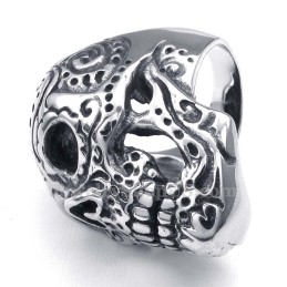 Bague Crâne En Titane