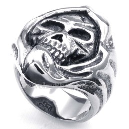 Bague Crâne En Titane