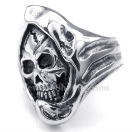 Bague Crâne En Titane
