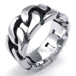Bague Chaînes En Titane