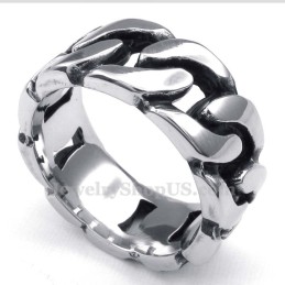 Bague Chaînes En Titane