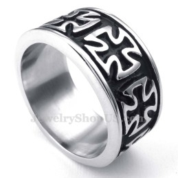 Bague Croix En Titane