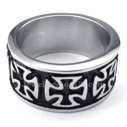 Bague Croix En Titane