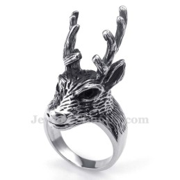Bague Cerf En Titane