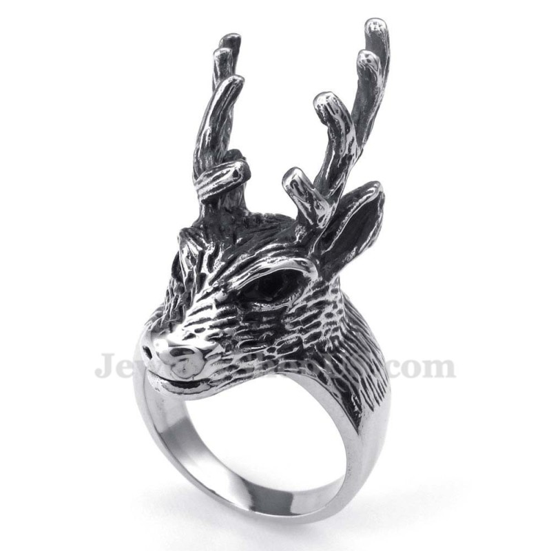 Bague Cerf En Titane