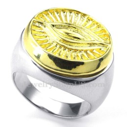 Bague En Titane Et Or Dieu Du Soleil