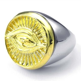Bague En Titane Et Or Dieu Du Soleil
