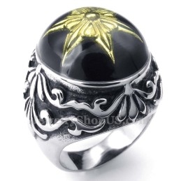 Bague En Titane Noir