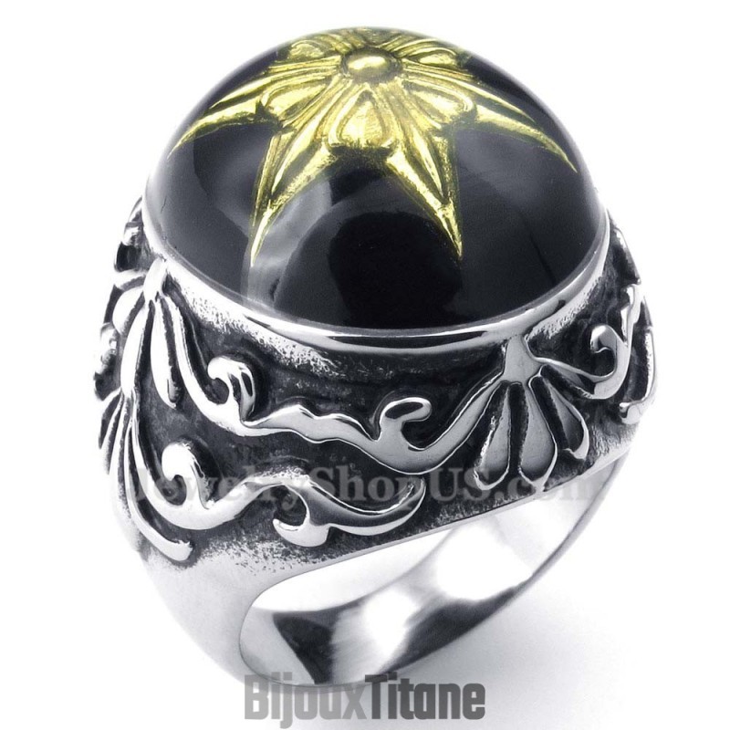 Bague En Titane Noir Bague En Titane Noir