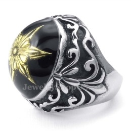 Bague En Titane Noir