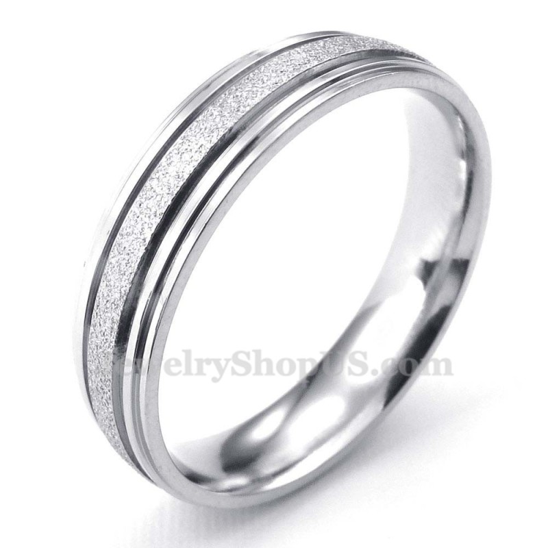 Bague Lovers En Titane Sablé (Homme) Bague Lovers En Titane Sablé (Homme)