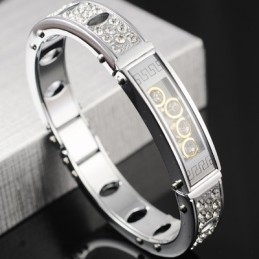 Bracelets En Titane Et Diamant Pour Hommes