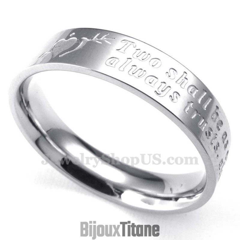 Bague En Titane « Une Flèche Dans Le Cœur » (Homme) Bague En Titane « Une Flèche Dans Le Cœur » (Homme)
