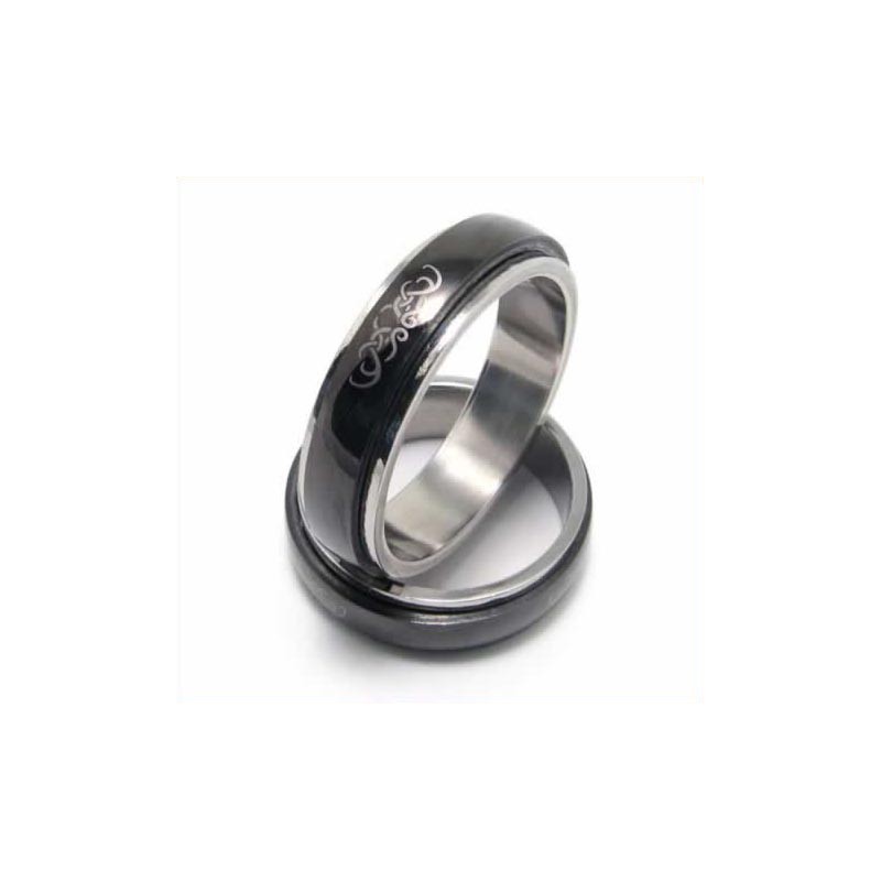 Bague En Titane Noir Pour Homme De 6 Mm Bague En Titane Noir Pour Homme De 6 Mm