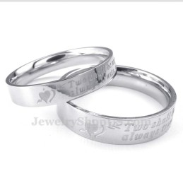 Bague En Titane « Une Flèche Dans Le Cœur » (Femme)