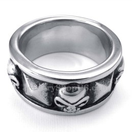 Bague Crâne En Titane