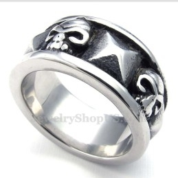 Bague Crâne En Titane