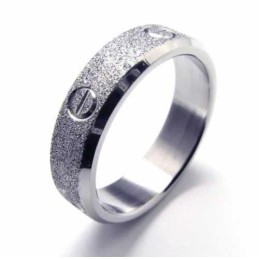 Bague En Titane Brossé De 6 Mm