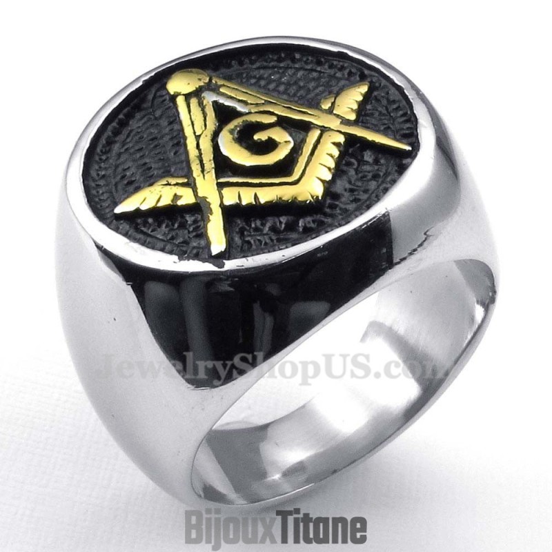 Bague Maçonnique En Titane Bague Maçonnique En Titane