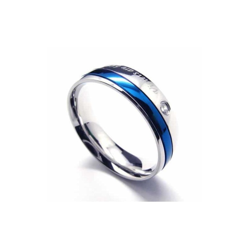 Bague Unisexe En Titane Avec Diamants De 6 Mm Bague Unisexe En Titane Avec Diamants De 6 Mm