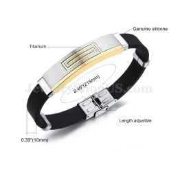 Bracelet En Titane Pour Homme C998, Offre Spéciale