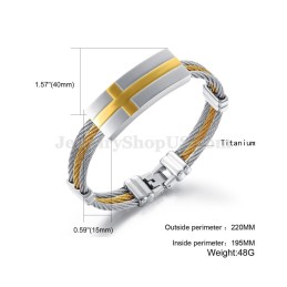 Bracelet En Titane Pour Homme, Modèle Personality C754