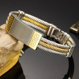 Bracelet En Titane Exquis Pour Homme C755