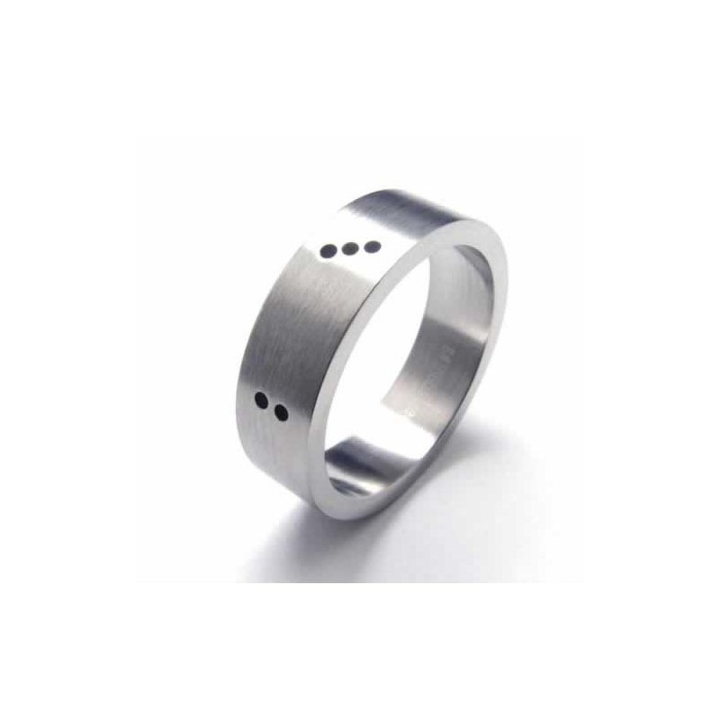 Bague En Titane Dice Pour Homme De 6 Mm Bague En Titane Dice Pour Homme De 6 Mm