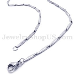 Collier Et Chaîne En Titane Pour Homme, Argent Et Exquis