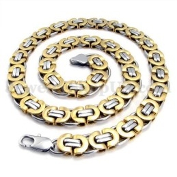 Collier Et Chaîne En Titane Pour Homme, En Or Et En Exquise