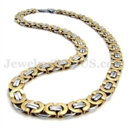 Collier Et Chaîne En Titane Pour Homme, En Or Et En Exquise