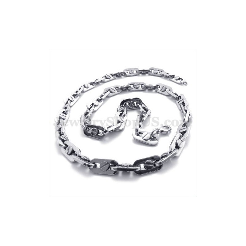 Collier Élégant En Titane Pour Homme