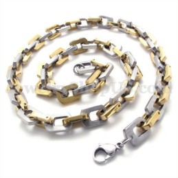 Collier Et Chaîne En Titane Pour Homme, En Or Et En Exquise