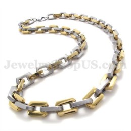 Collier Et Chaîne En Titane Pour Homme, En Or Et En Exquise