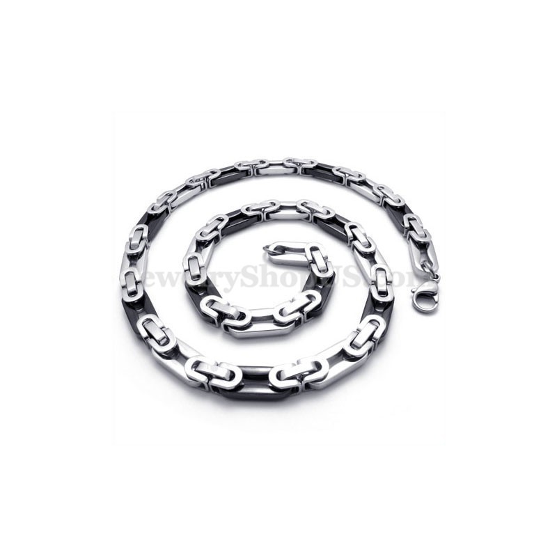 Collier Élégant En Titane Noir Pour Homme Collier Élégant En Titane Noir Pour Homme