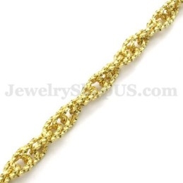 Collier Chaîne En Titane Doré Pour Homme, Offre Spéciale