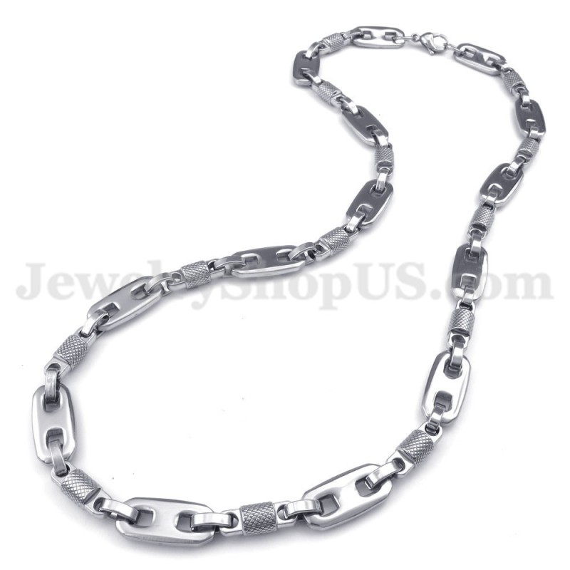 Collier Chaîne En Titane Pour Homme Tendance Collier Chaîne En Titane Pour Homme Tendance