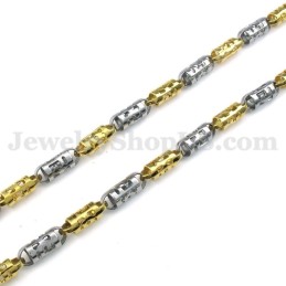 Collier Et Chaîne En Titane Pour Homme, En Or Et En Exquise